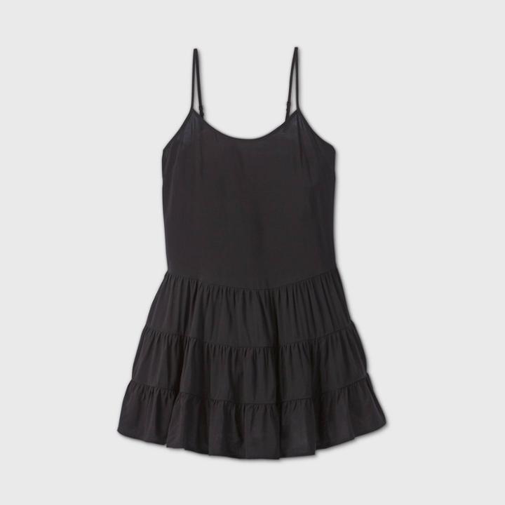 Women's Sleeveless Dropwaist Trapeze Dress - Wild Fable Jet Black