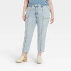 Women's Plus Size High-rise Slim Straight Jeans - Universal Thread