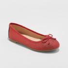 Girls' Chiara Ballet Flats - Cat & Jack Red