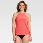 Dreamsuit By Miracle Brands Women's Slimming Control High Neck Tankini - Coral