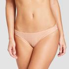 Women's Crochet Hipster Bikini Bottom - Xhilaration Blush