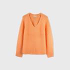 Women's Balloon Sleeve V-neck Pullover Sweater - Universal Thread Coral