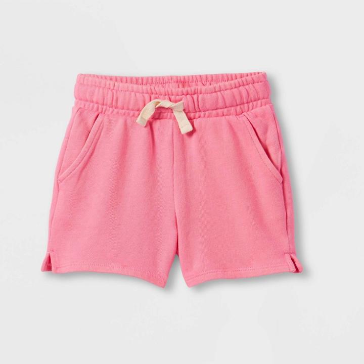 Toddler Shorter-length Knit Shorts - Cat & Jack Pink