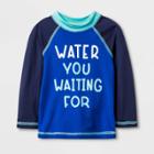 Baby Boys' 'water You Waiting For' Rash Guard - Cat & Jack Blue
