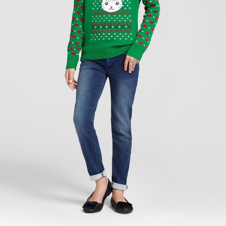Plus Size Girls' Super Skinny Jean - Cat & Jack Dark Wash