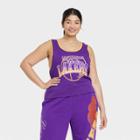 Women's Plus Size La Lakers Nba Graphic Tank Top - Purple