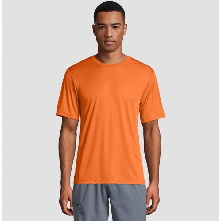 Hanes Men's Short Sleeve Cooldri Performance T-shirt -neon Orange 2xl, Neon Orange