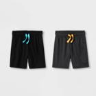 Toddler Boys' 2pk Athletic Shorts - Cat & Jack Charcoal/black 4t, Boy's, Gray