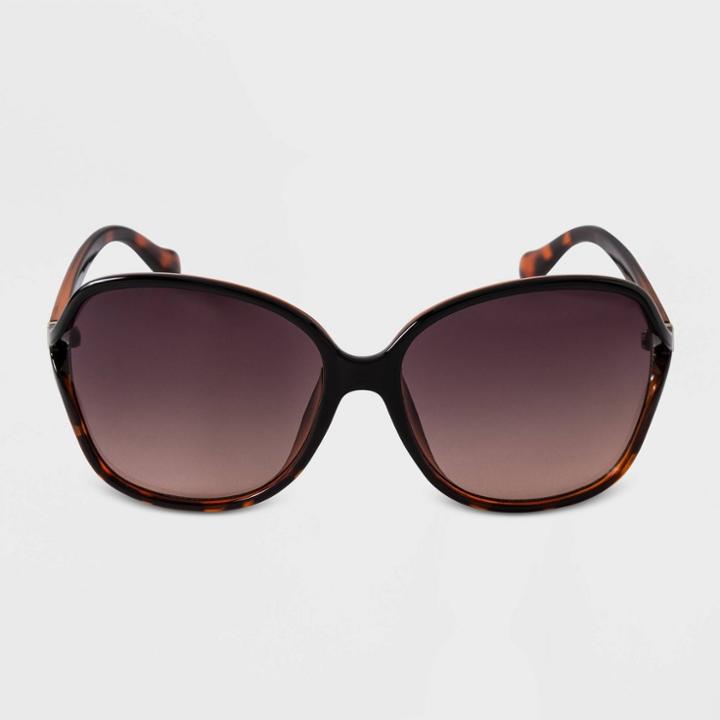 Women's Butterfly Oversized Metal Sunglasses - A New Day , Women's, Size: