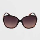 Women's Butterfly Oversized Metal Sunglasses - A New Day , Women's, Size: