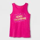Girls' Sleeveless Felices Vacaciones Graphic Tank Top - Cat & Jack Pink