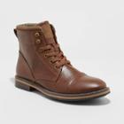 Men's Jeffrey Cap Toe Combat Boots - Goodfellow & Co Brown