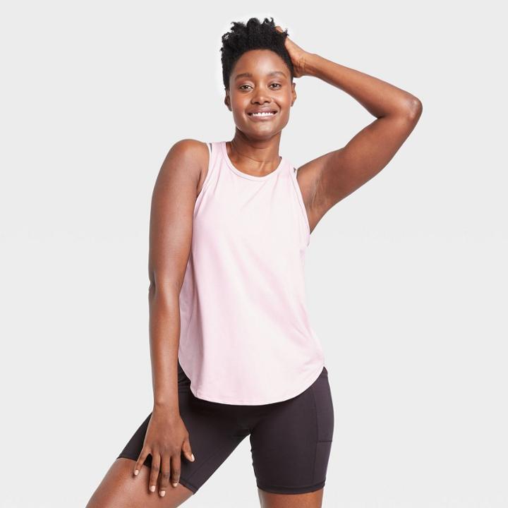 Women's Racerback Essential Tank Top - All In Motion Lilac Xs, Women's, Purple