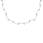 Target Women's Fancy Scallop Bead Chain Necklace In Sterling Silver (18),