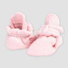 Burt's Bees Baby Girls' Quilted Booties - Light Pink