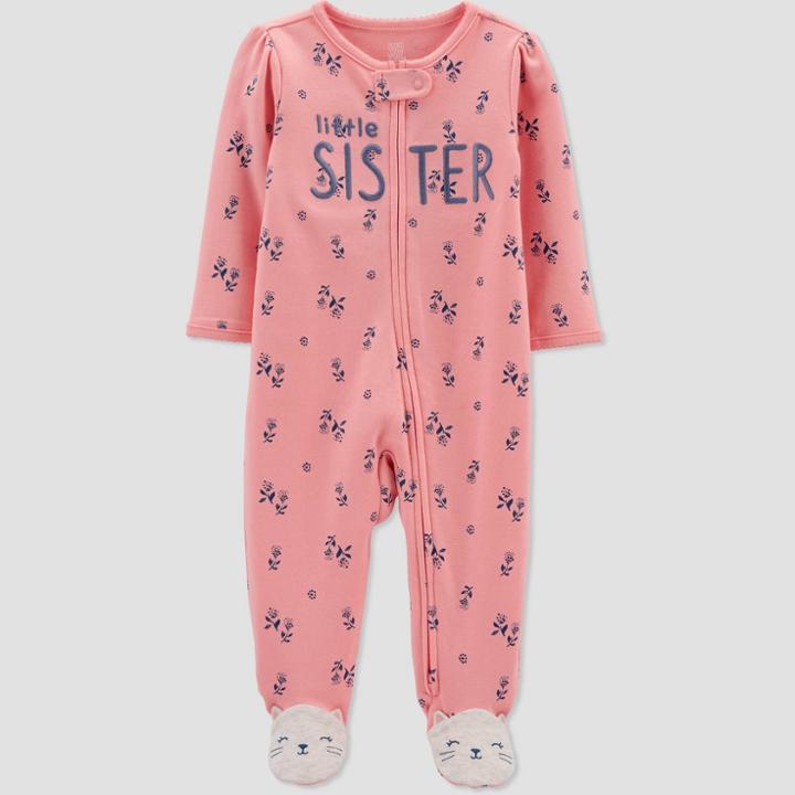 Baby Girls' Little Sister Sleep N' Play - Just One You Made By Carter's Pink Newborn
