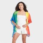 Ev Lgbt Pride Pride Gender Inclusive Adult Rainbow Tie-dye Ruana
