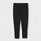 Toddler Fleece Pull-on Pants - Cat & Jack Dark Black