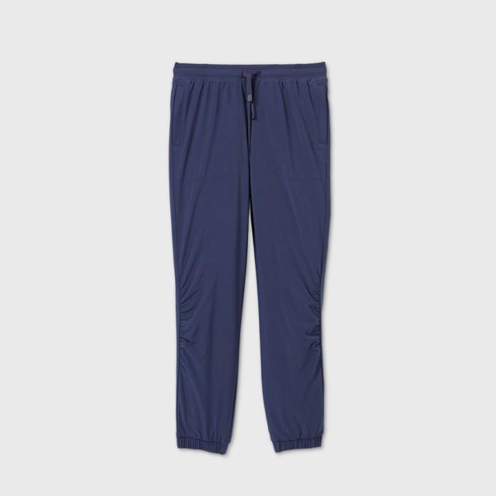 Girls' Lined Winter Woven Pants - All In Motion Navy