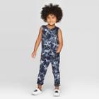 Toddler Boys' Tie Dye Jumpsuit - Art Class Navy