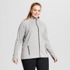 Women's Striped Plus-size Track Jacket - C9 Champion Black/white 2x, Black/white