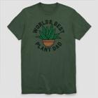 Fifth Sun Men's World's Best Plant Dad Short Sleeve Graphic T-shirt - Green