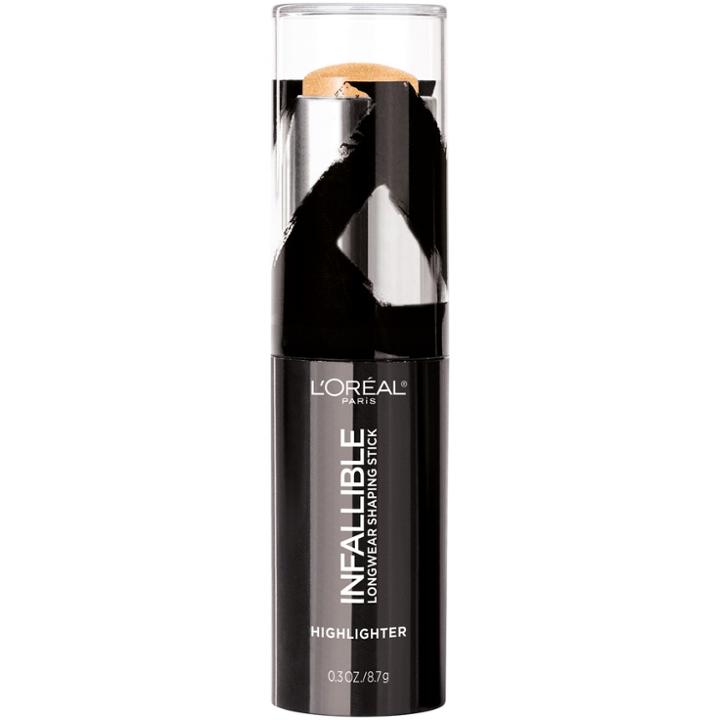 Target L'oral Paris Infallible Longwear Shaping Highlighter Makeup Sticks Gold Is Cold - .3oz