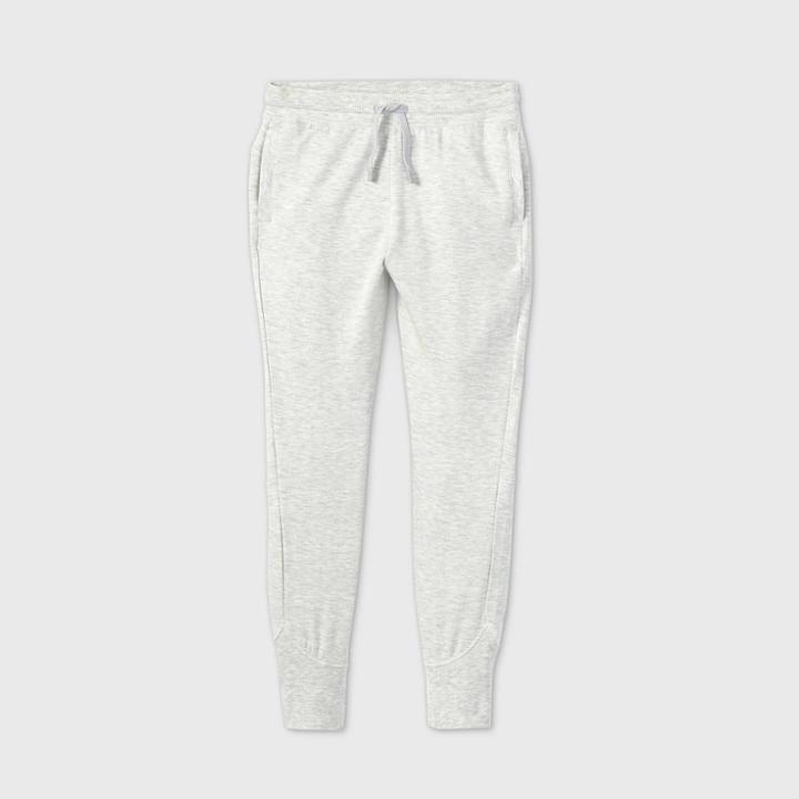 Girls' Soft French Terry Jogger Pants - All In Motion Gray Heather