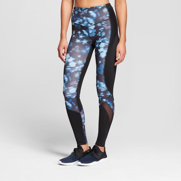 Women's Floral Print Embrace High-waisted Leggings - C9 Champion Blue