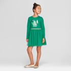 Girls' Christmas Tree Dress - Cat & Jack Green