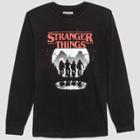 Men's Stranger Things Long Sleeve Graphic T-shirt - Black S, Men's,