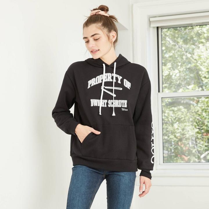 Women's The Office Property Of Dwight Schrute Hooded Sweatshirt - Black