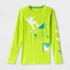 Boys' Long Sleeve Snowboard Graphic T-shirt - All In Motion Green