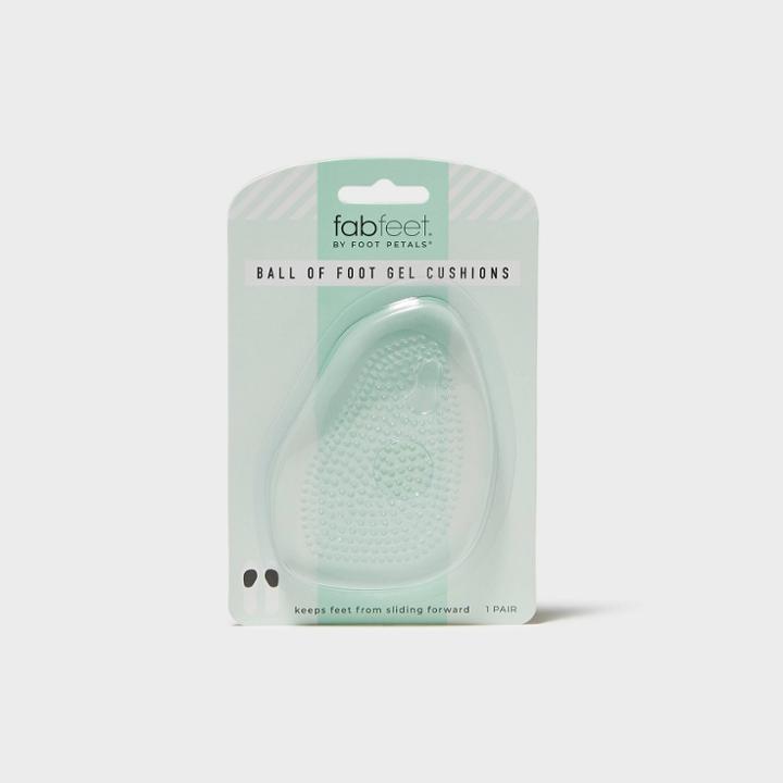 Women's Fab Feet By Foot Petals Ball Of Foot Gel Insoles Shoe Cushion Clear