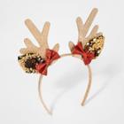 Girls' Sequin Reindeer Antler Headband - Cat & Jack Gold