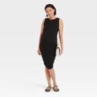 Rib Tank Maternity Dress - Isabel Maternity By Ingrid & Isabel Black