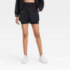 Women's High-rise Double Layered Run Shorts - Joylab Black