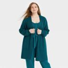 Women's Plus Size Duster Cardigan - Universal Thread Teal