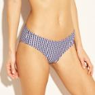 Women's Cheeky Hipster Bikini Bottom - Xhilaration Navy Plaid