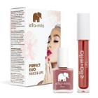 Ella+mila Perfect Duo Lip Lacquer & Nail Polish Set Unwrap Me + You Red My Mind - 0.59 Fl Oz, Adult Unisex