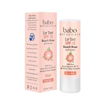 Babo Botanicals Babo Bototanicals Lip Tint Conditioner - Beach Rose -