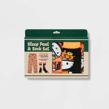 Men's Naruto Hello Kitty Pants + Socks Pajama