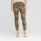 Women's High-rise Camo Print Skinny Crop Jeans - Universal Thread Green
