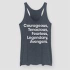 Women's Marvel Name List Tank Top (juniors') - Navy Heather