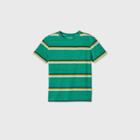 Boys' Striped Short Sleeve T-shirt - Cat & Jack Green/yellow