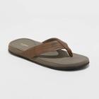 Men's Guy Flip Flop Sandals - Goodfellow & Co Brown