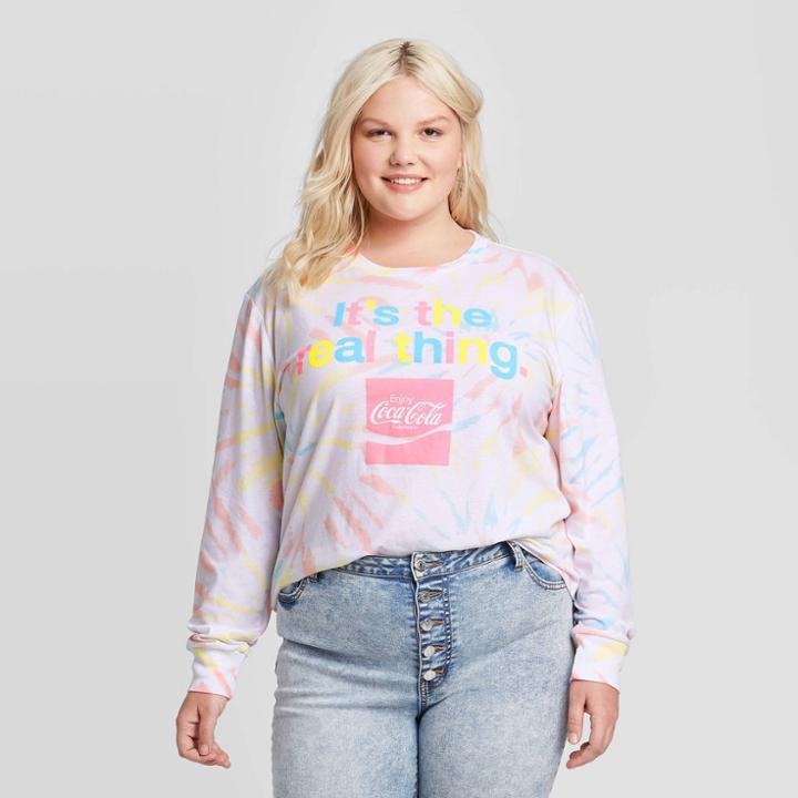 Women's Coca-cola It's The Real Thing Long Sleeve T-shirt (juniors') - 1x, Women's, Size: 1xl,