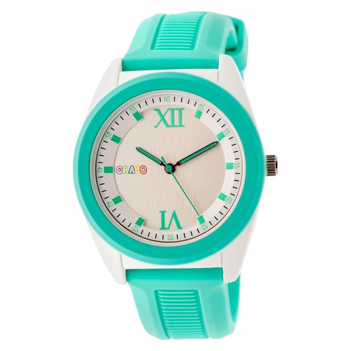 Crayo Praise Ladies Quartz Strap Watch - Turquoise