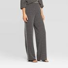 Women's Mid-rise Wide Leg Trouser - Who What Wear Black
