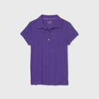 Petitegirls' Short Sleeve Performance Uniform Polo Shirt - Cat & Jack Purple